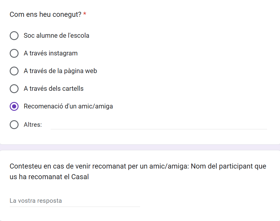 Descuentos del Casal de Verano 2025. Descuento amigo/amiga